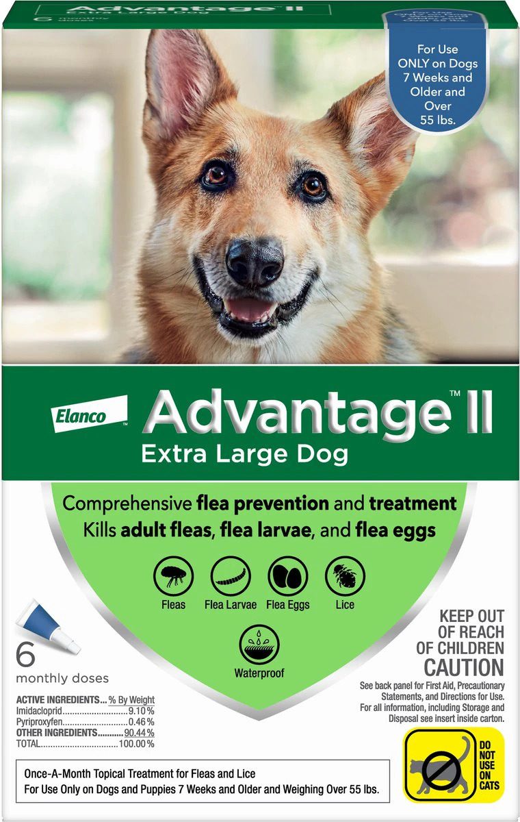 Advantage II Topical Flea Tick for Dogs Total Vet Advantage II Topical Flea Tick for Dogs
