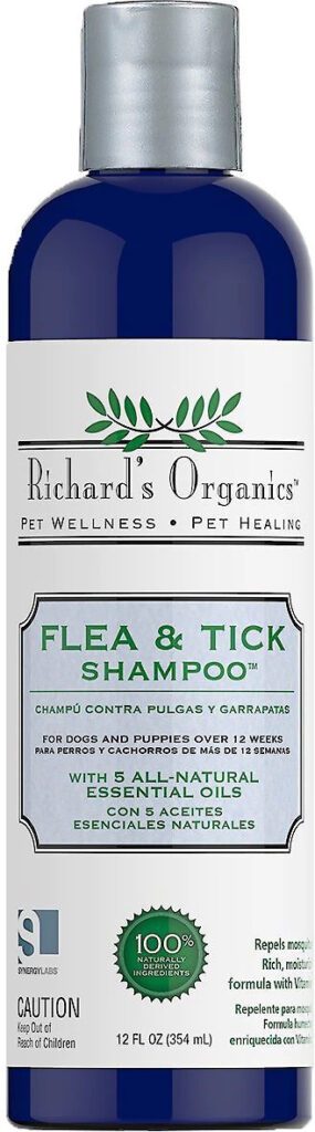 Richards Organics Dog Flea Tick Shampoo Total Vet Richard's Organics Dog Flea & Tick Shampoo