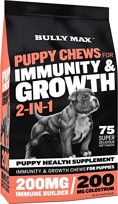 Total Vet Bully Max 2 in 1 Puppy Chews for Immunity and Growth