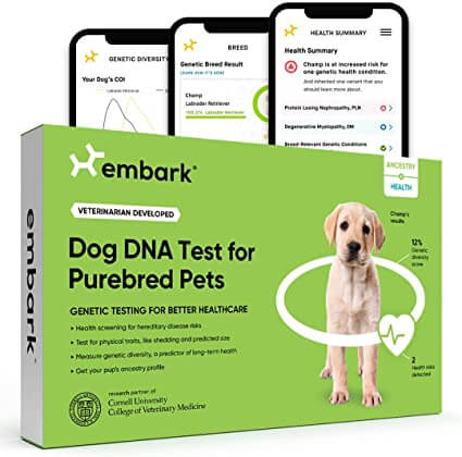 Total Vet Embark Dog DNA Test for Purebred Pets