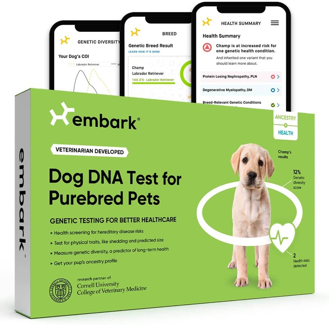 Total Vet Embark Dog DNA Test for Purebred Pets