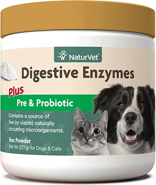 NaturVetDigestiveEnzymesforDogsPlusProbioticsPrebiotics Total Vet NaturVet Digestive Enzymes for Dogs Plus Probiotics Prebiotics