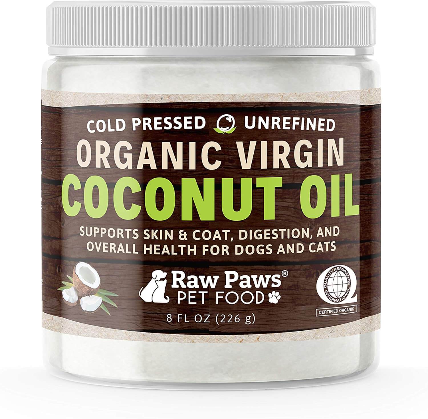 Total Vet Raw Paws Organic Virgin Coconut Oil for Dogs