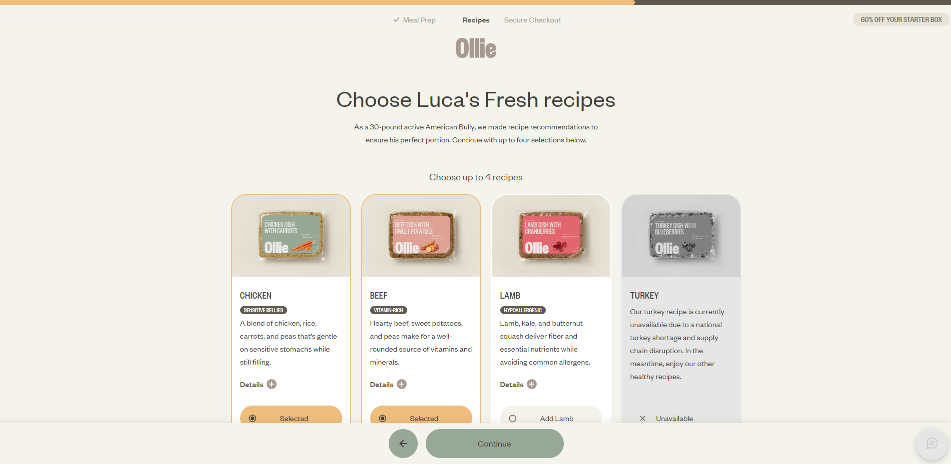 Total Vet Recipes Ollie
