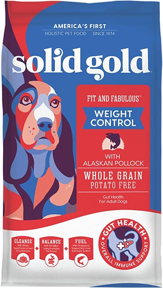 Total Vet Solid Gold Fit Fabulous High Fiber Weight Control Dog Food