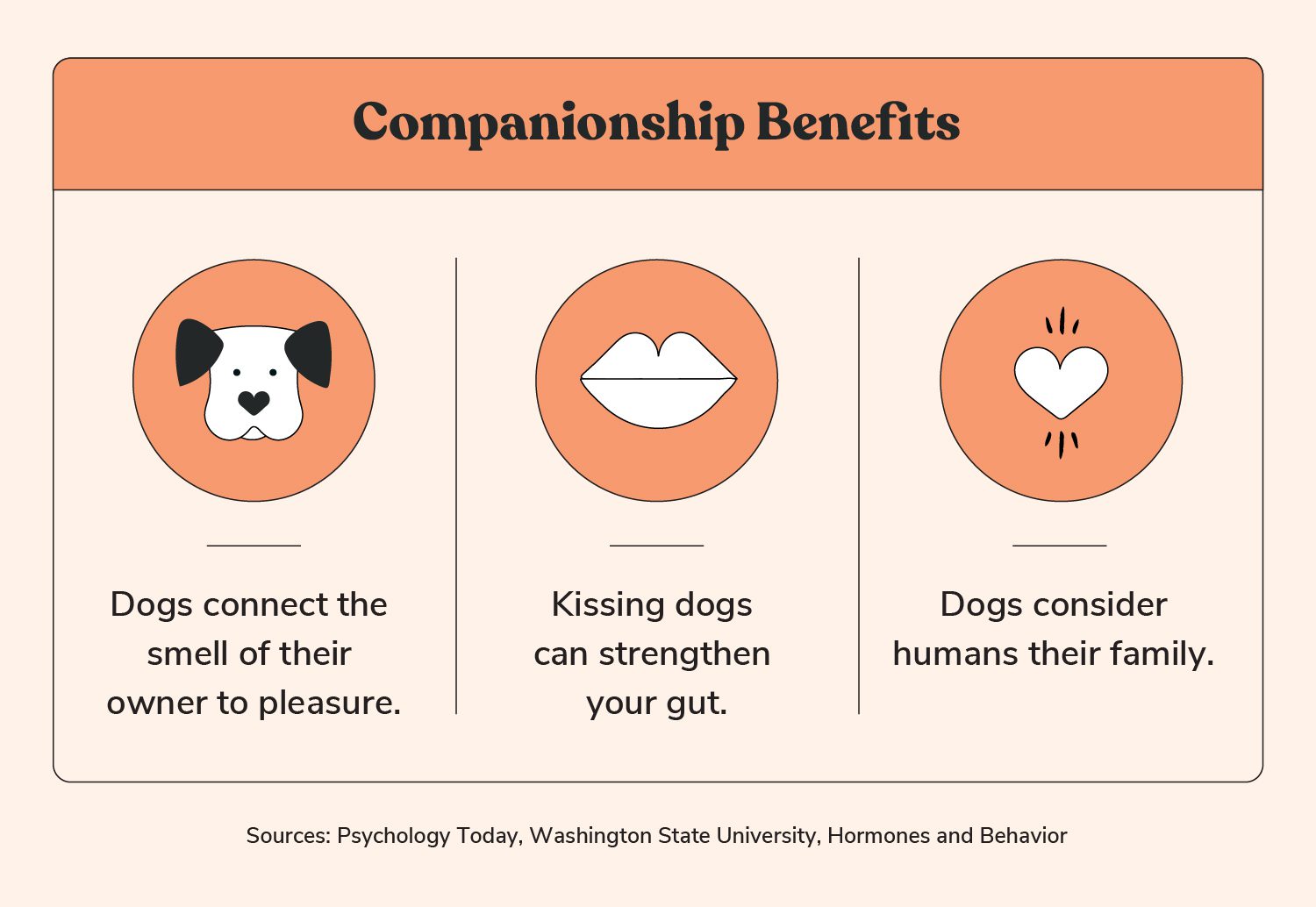 Total Vet companionship benefits of having a dog