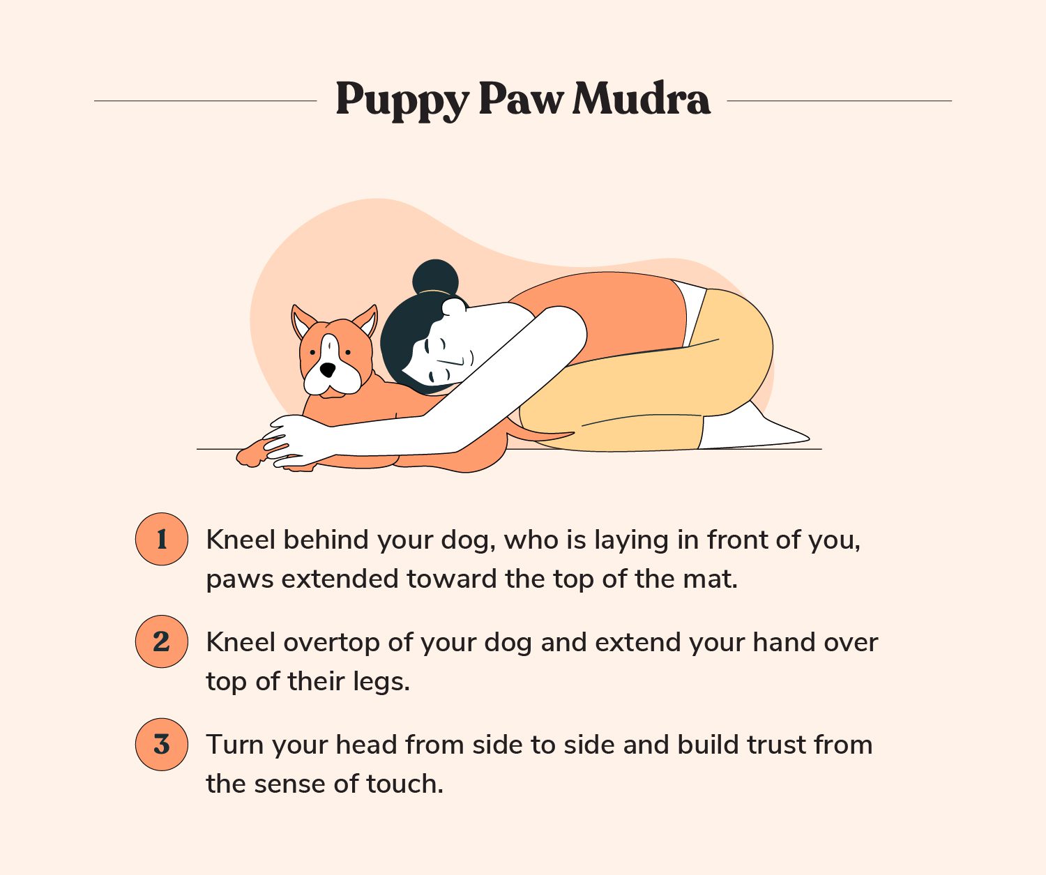 Total Vet yoga poses with dog