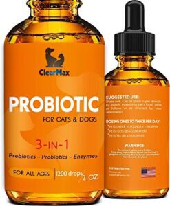 Total Vet Clear Max Prebiotics Probiotics Enzymes for Cats Dogs